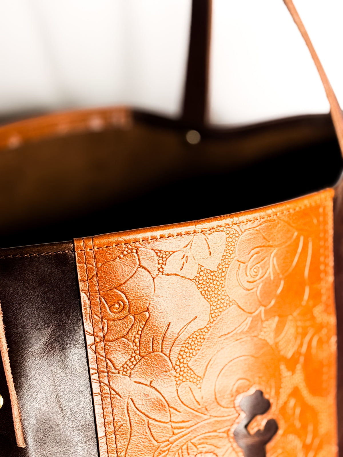 Steamboat Collection | Market Tote | Gold Embossed + Rocky