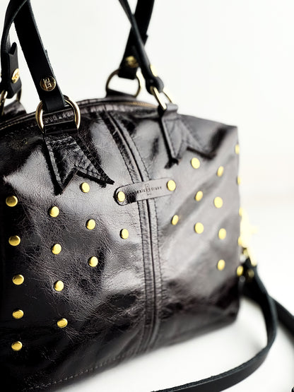 Midnight in Paris Collection | Dolly Satchel + Crossbody | Chocolate Truffle