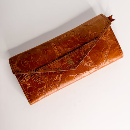 Steamboat Collection | Genevieve Wallet | Gold Embossed