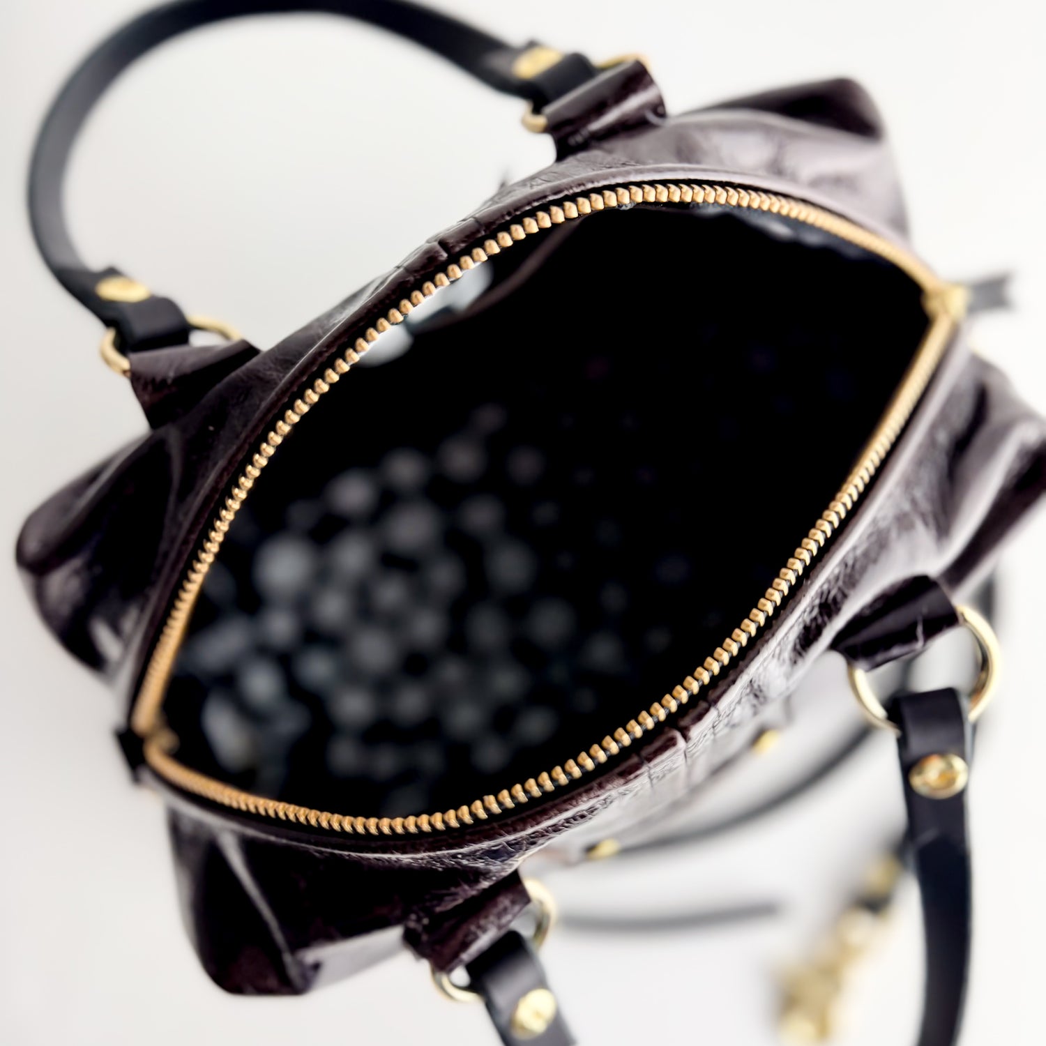 Midnight in Paris Collection | Dolly Satchel + Crossbody | Chocolate Truffle