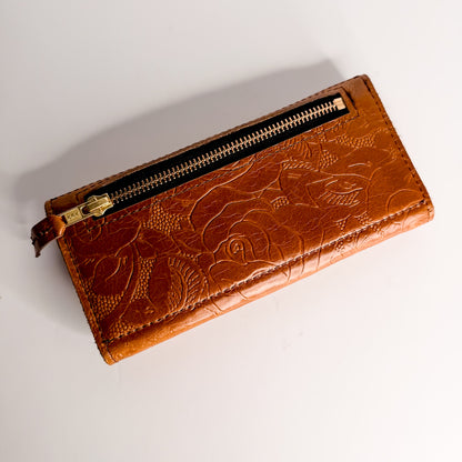 Steamboat Collection | Genevieve Wallet | Gold Embossed