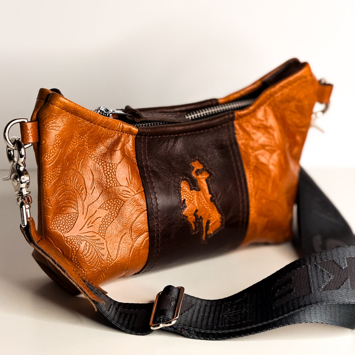 Steamboat Collection | Penelope Crossbody | Gold Embossed + Rocky