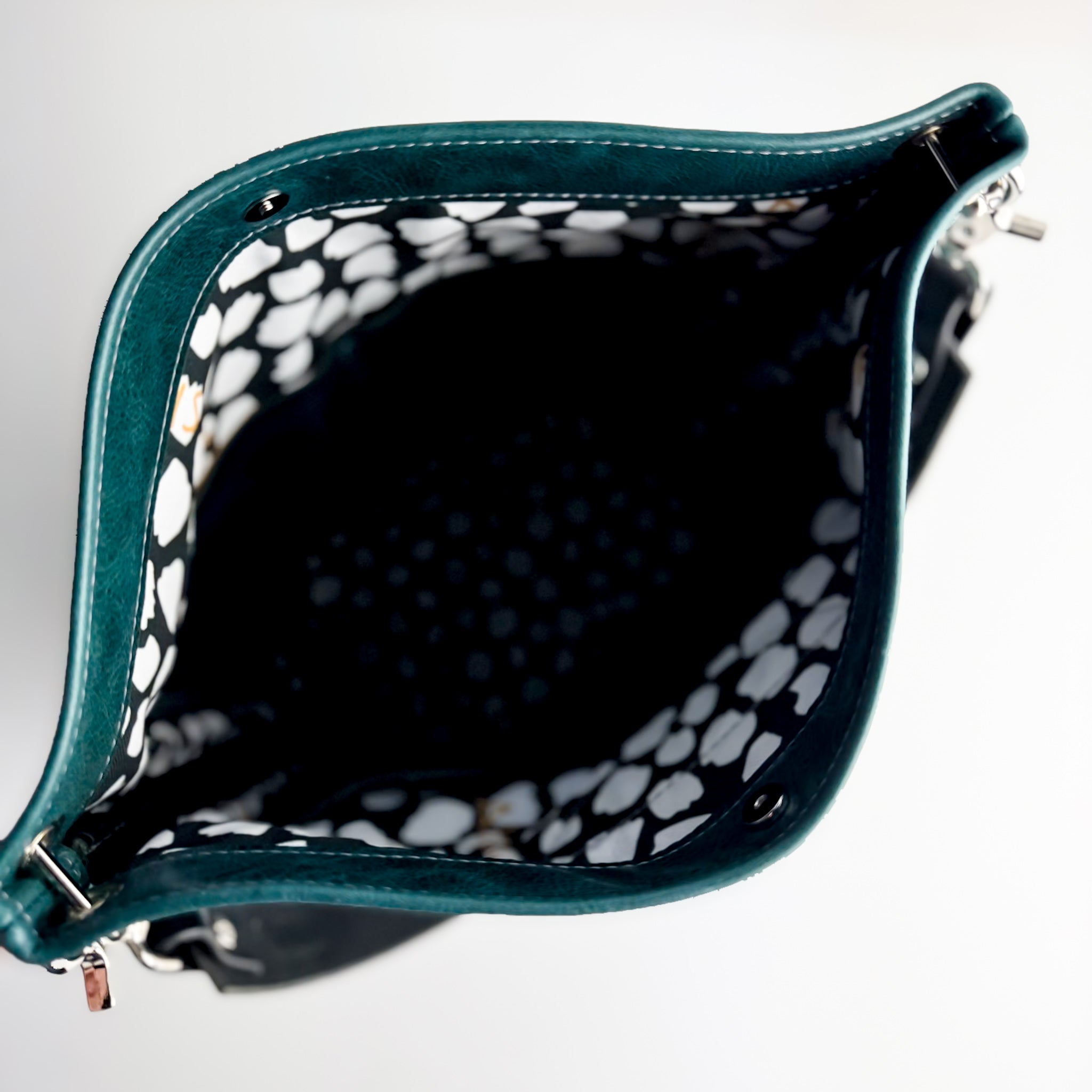 Western Woods Collection | Train Shoulder Tote | Teal Spruce