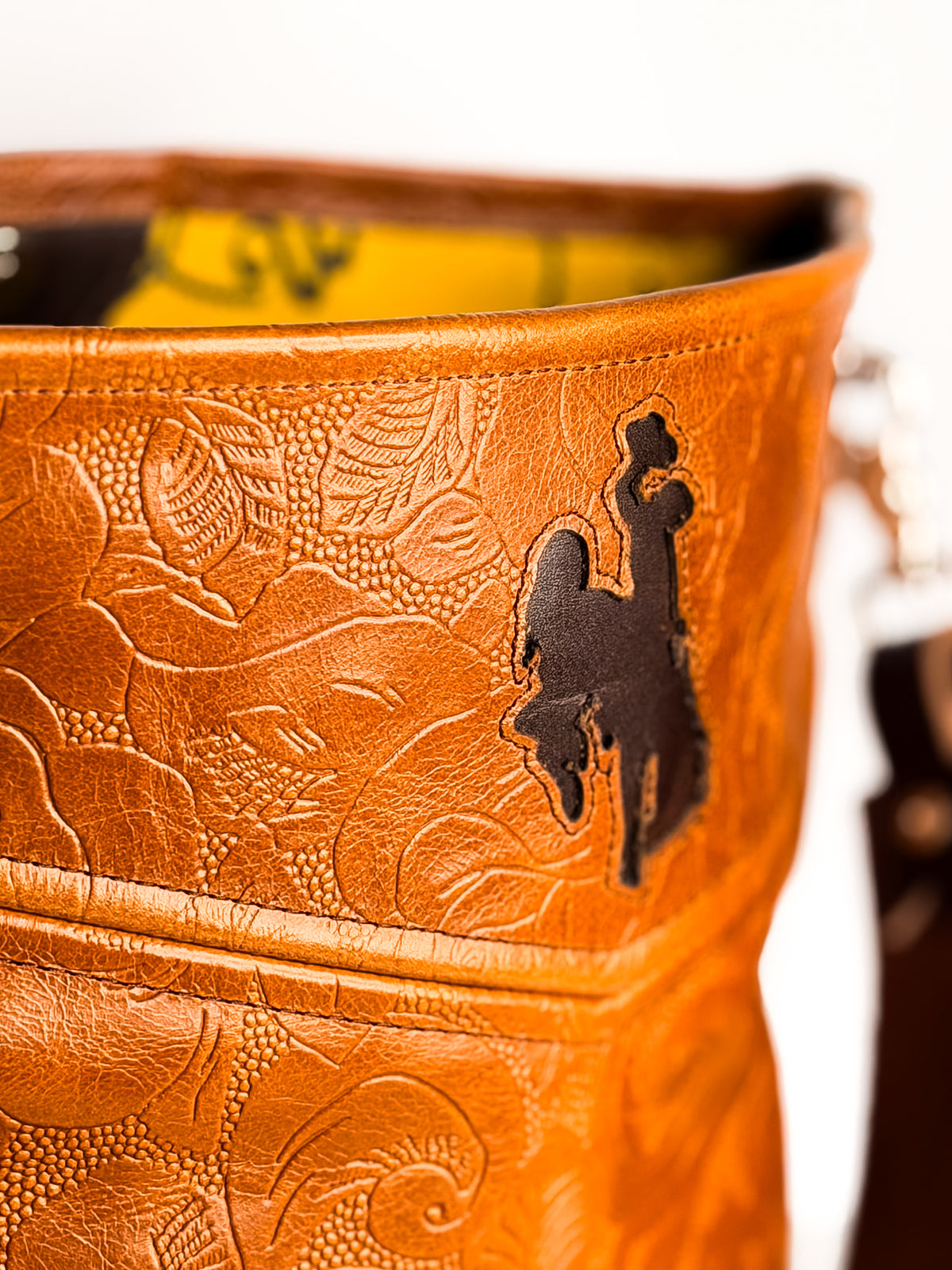 Steamboat Collection | Tivoli Shoulder Tote | Gold Embossed