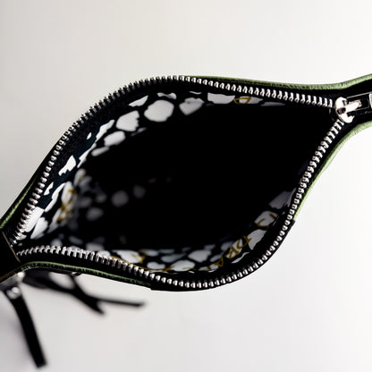 Midnight in Paris Collection | Jackie Clutch | Emerald + Noir Suede