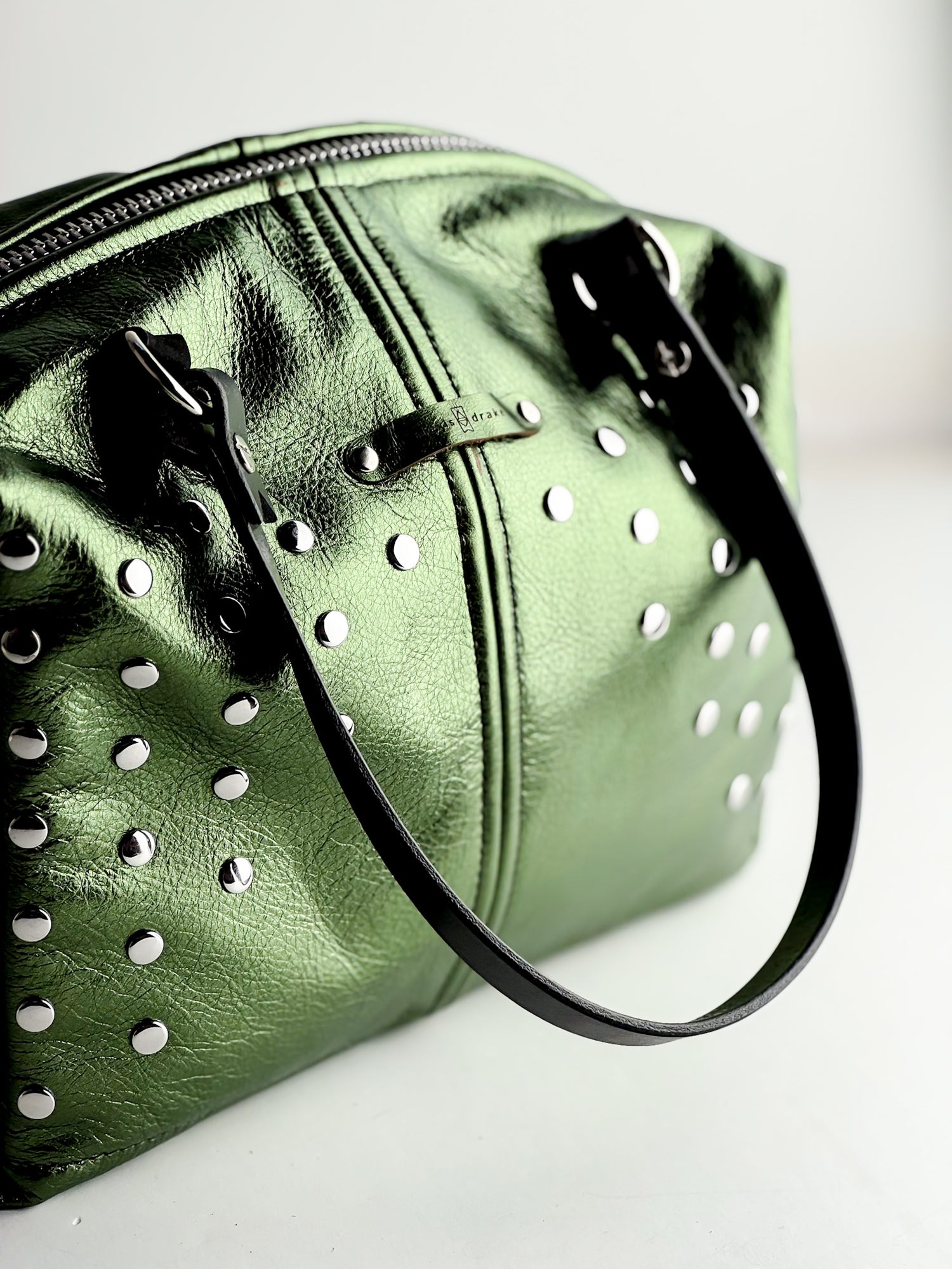 Midnight in Paris Collection | Ruthie Satchel + Shoulder Tote | Emerald