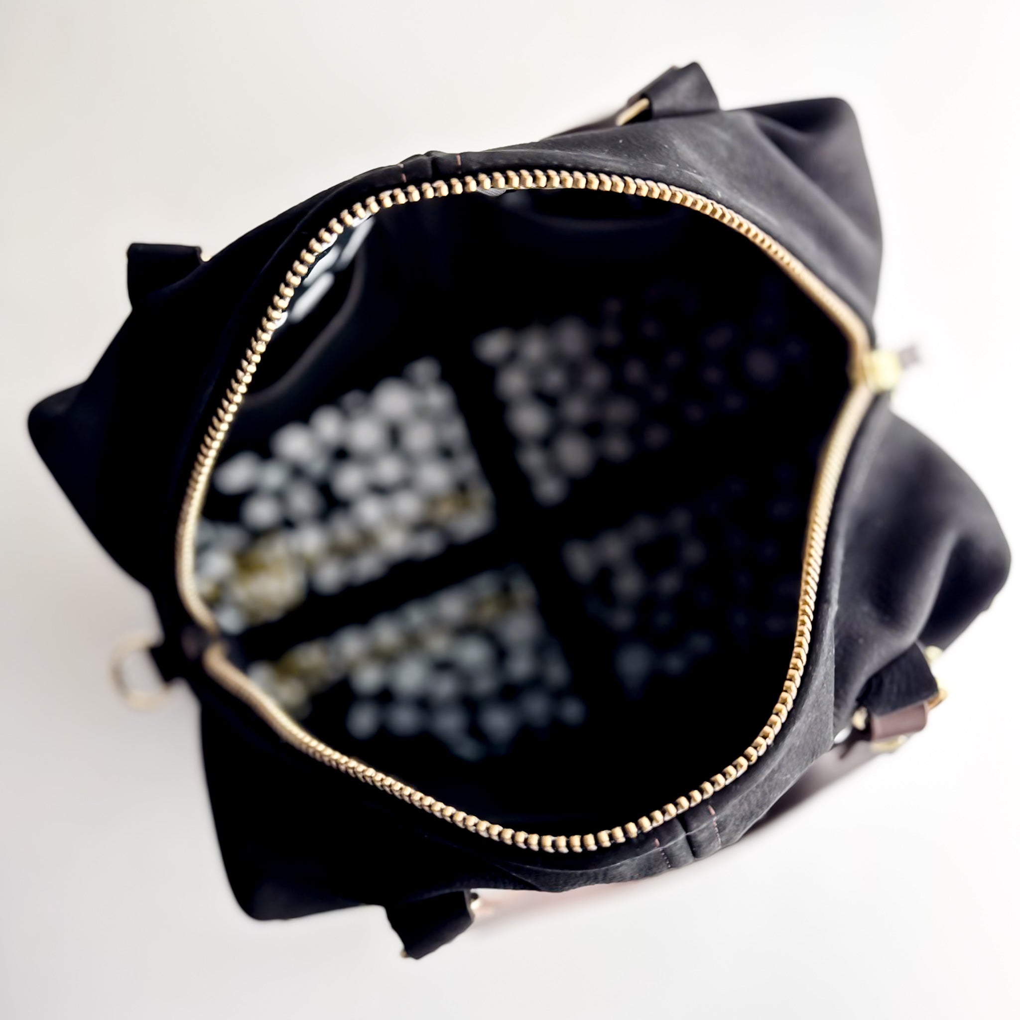 Midnight in Paris Collection | Ruthie Satchel + Shoulder Tote | Noir Suede