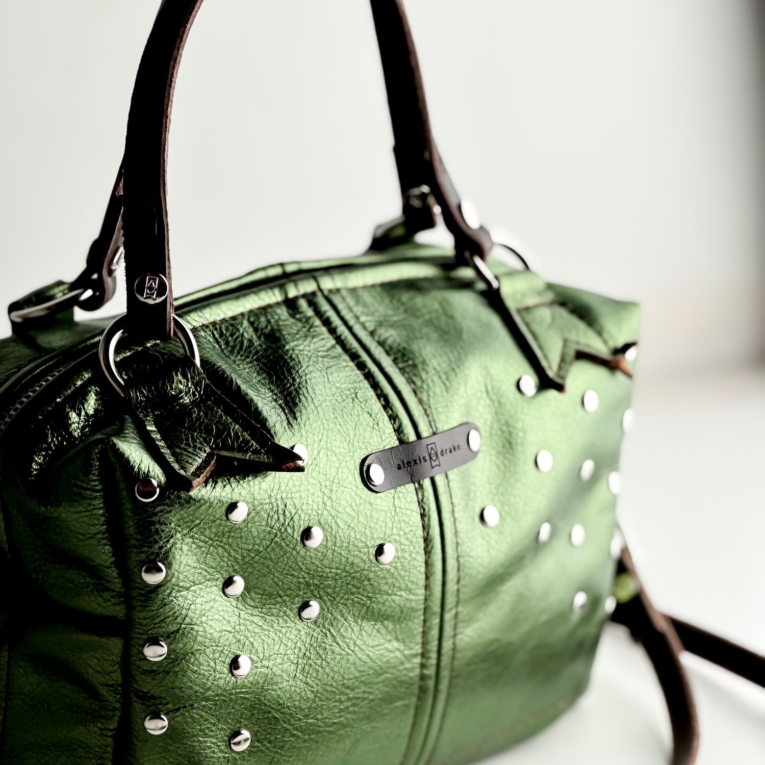 Midnight in Paris Collection | Dolly Satchel + Crossbody | Emerald