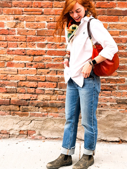 Turning Season Collection | Esther Shoulder Tote | Terracotta