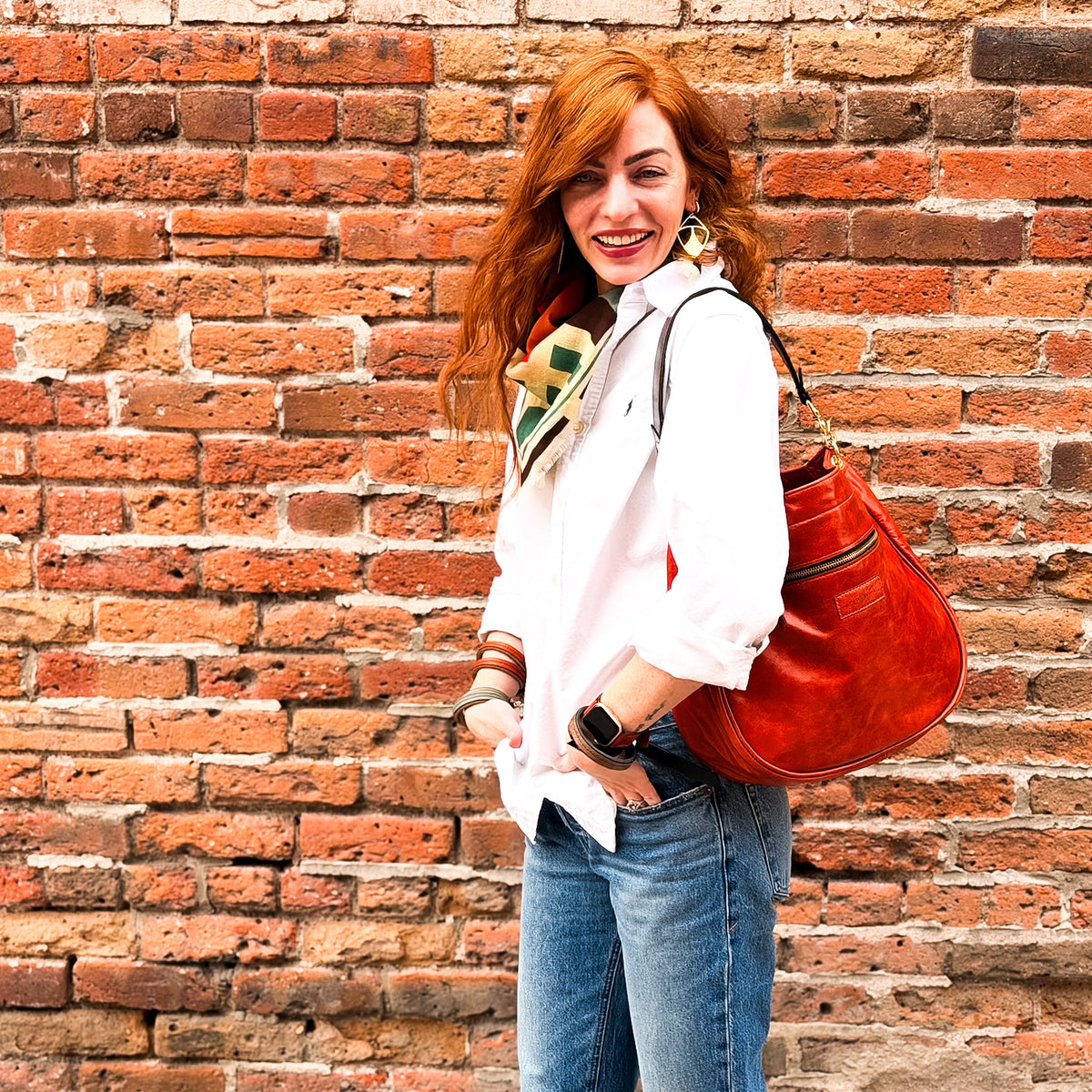 Turning Season Collection | Esther Shoulder Tote | Terracotta