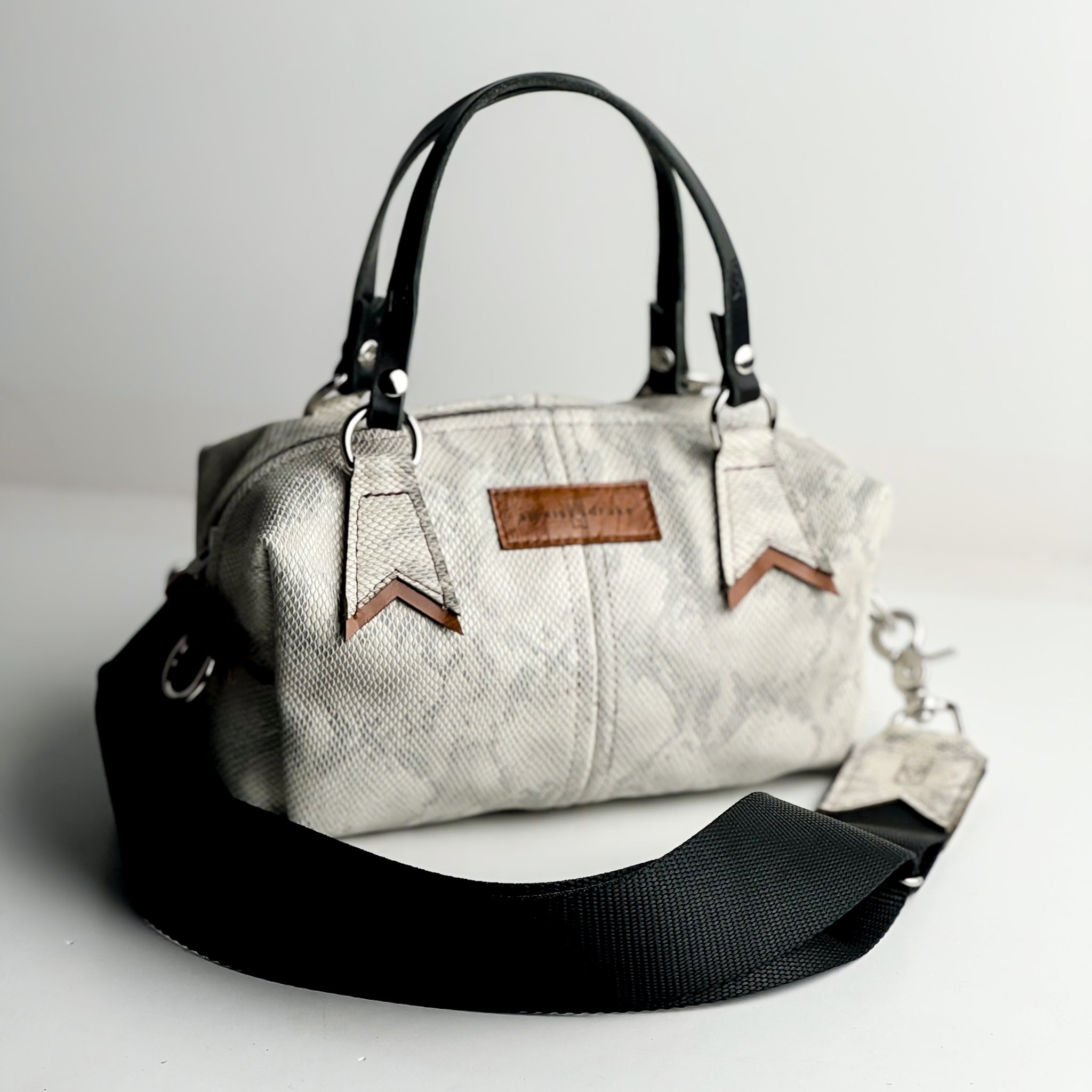 Western Woods Collection | Dolly Satchel + Crossbody | Winter Python