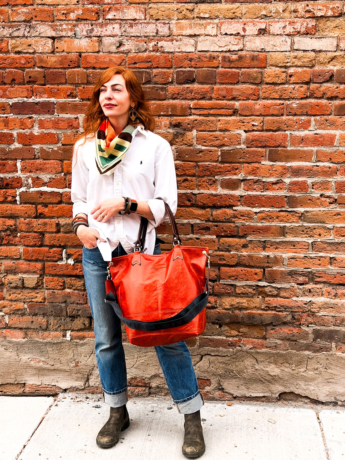 Turning Season Collection | Lexington Shoulder Tote | Terracotta