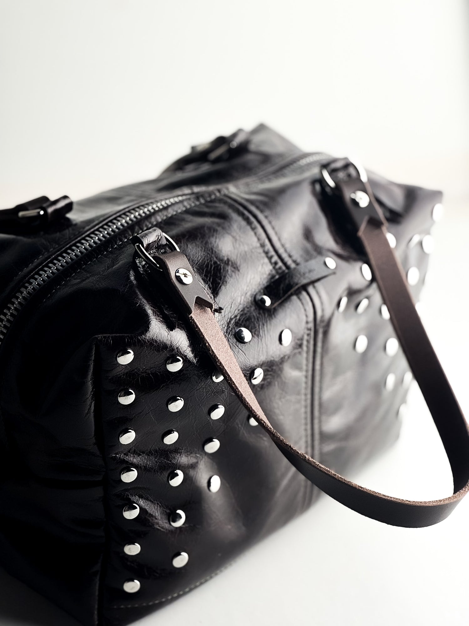 Midnight in Paris Collection | Ruthie Satchel + Shoulder Tote | Chocolate Truffle