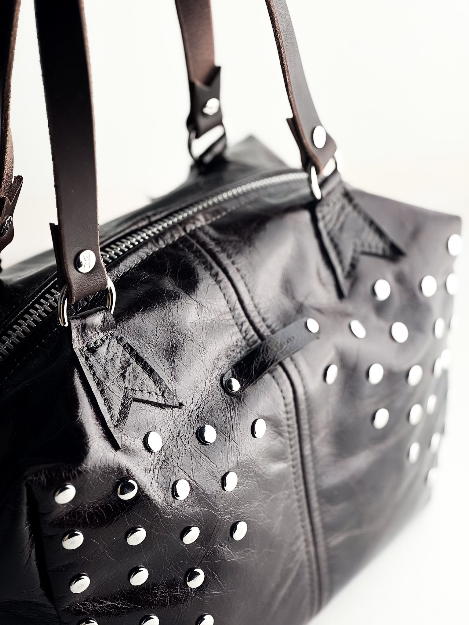 Midnight in Paris Collection | Ruthie Satchel + Shoulder Tote | Chocolate Truffle