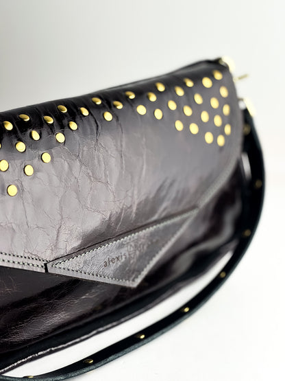 Midnight in Paris Collection | Adri Shoulder Tote | Chocolate Truffle