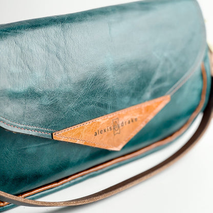 Western Woods Collection | Adri Shoulder Tote | Teal Spruce