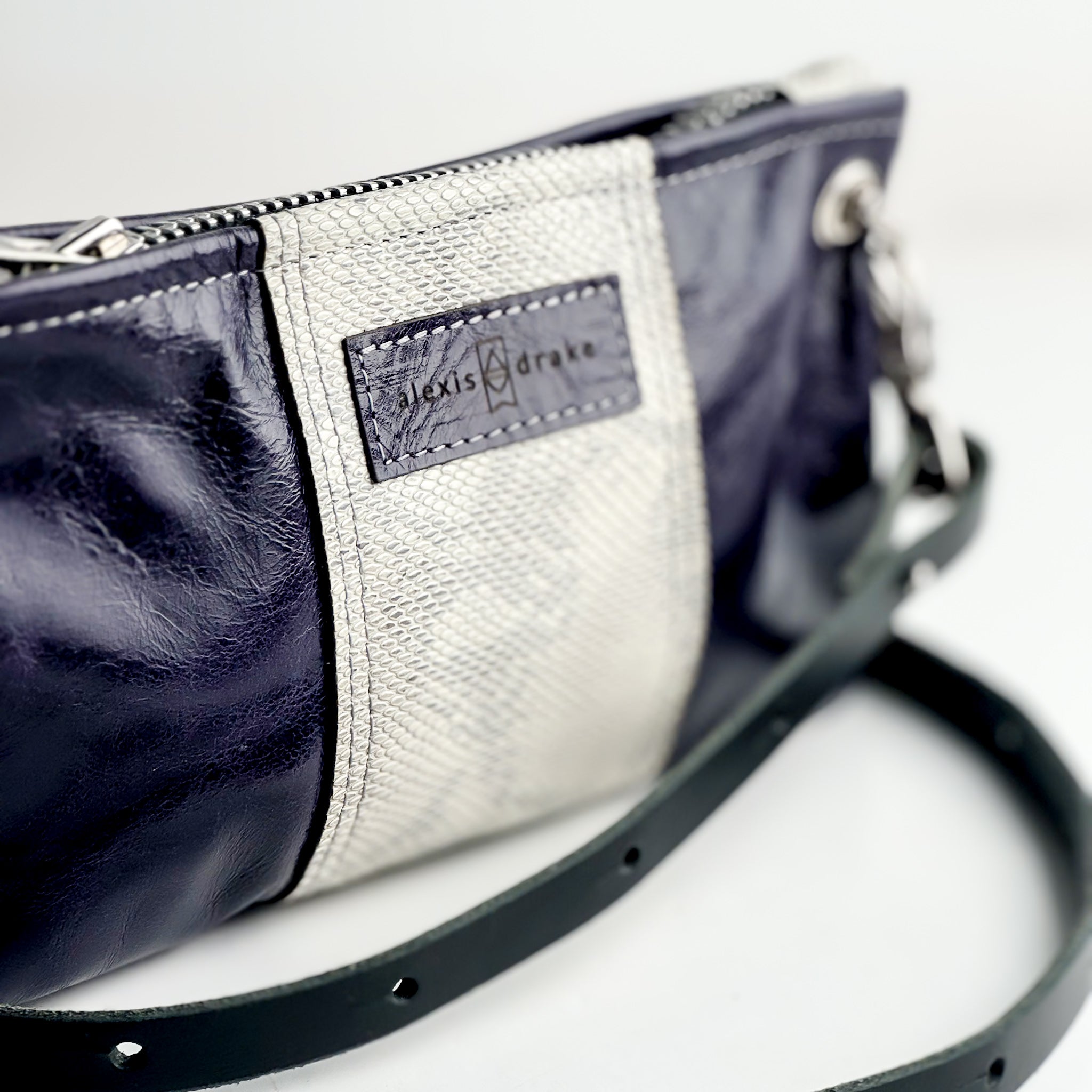 Western Woods Collection | Belt Bag Crossbody | Elderberry + Winter Python