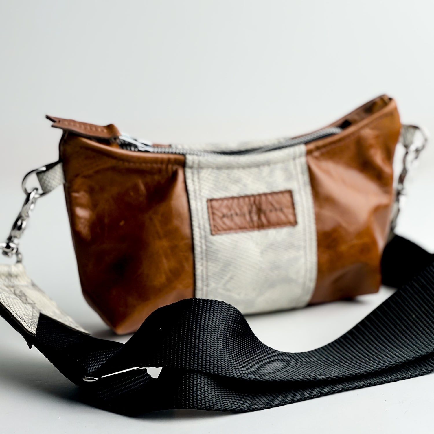 Western Woods Collection | Penelope Crossbody | Bourbon + Winter Python