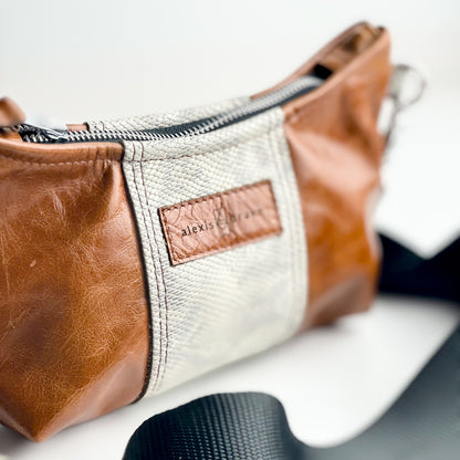 Western Woods Collection | Penelope Crossbody | Bourbon + Winter Python