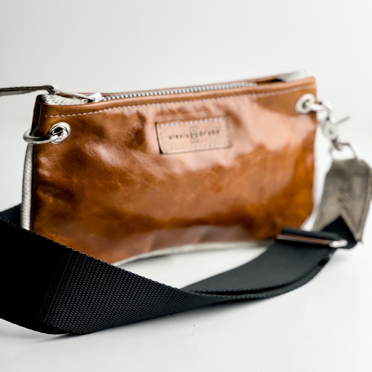 Western Woods Collection | Belt Bag Crossbody | Bourbon + Winter Python