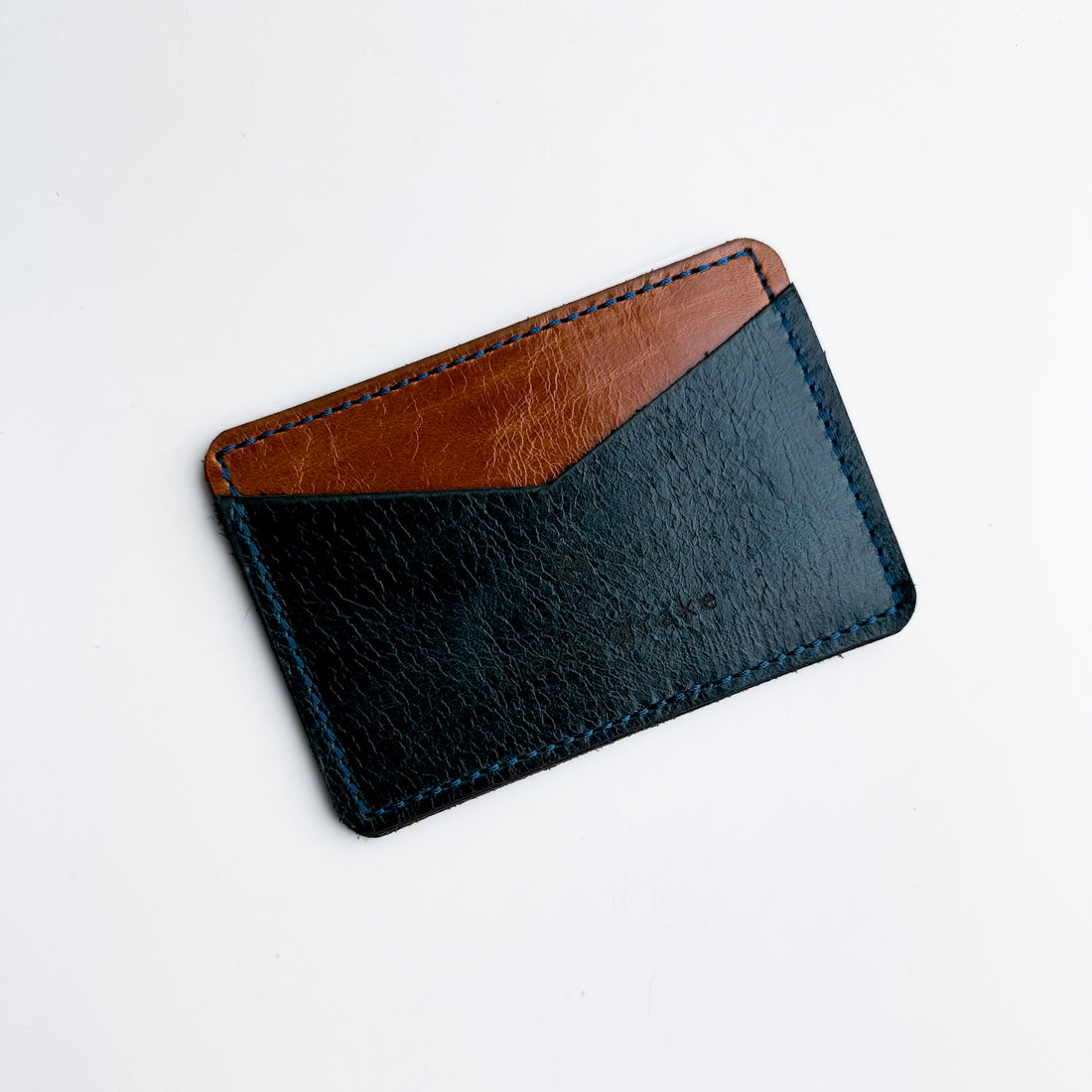 Western Woods Collection | Card Holder | Bourbon + Teal Spruce