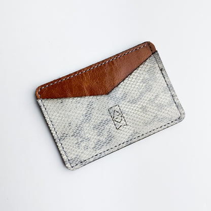 Western Woods Collection | Card Holder | Bourbon + Winter Python