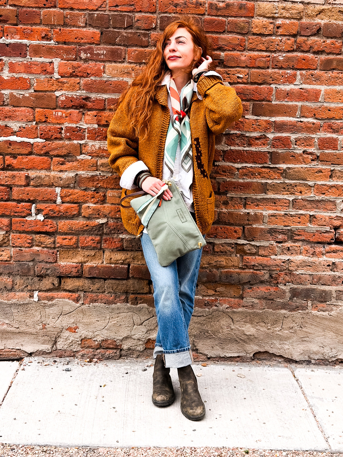 Turning Season Collection | Jackie Wristlet + Crossbody | Sage