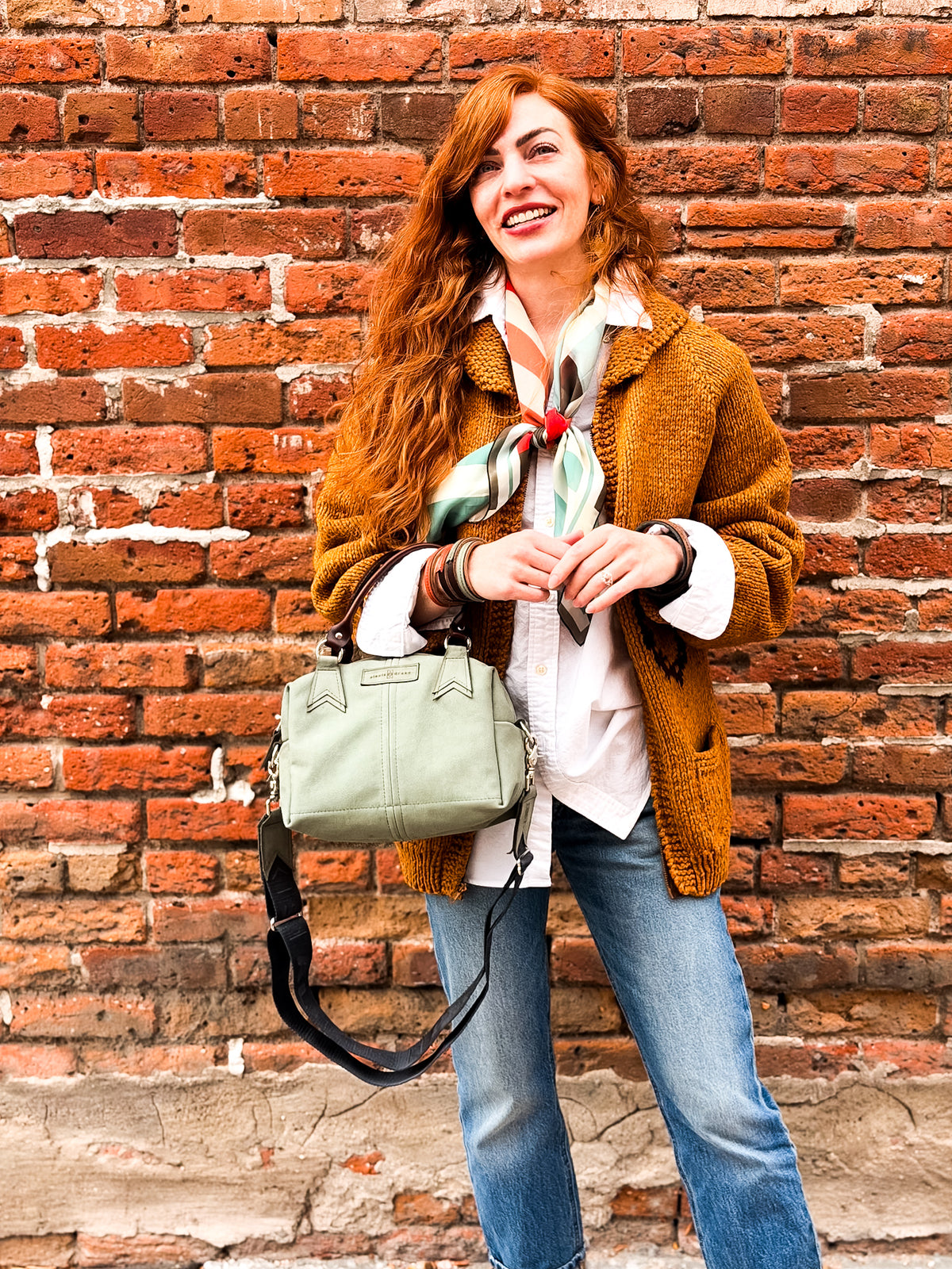 Turning Season Collection | Dolly Satchel + Crossbody | Sage