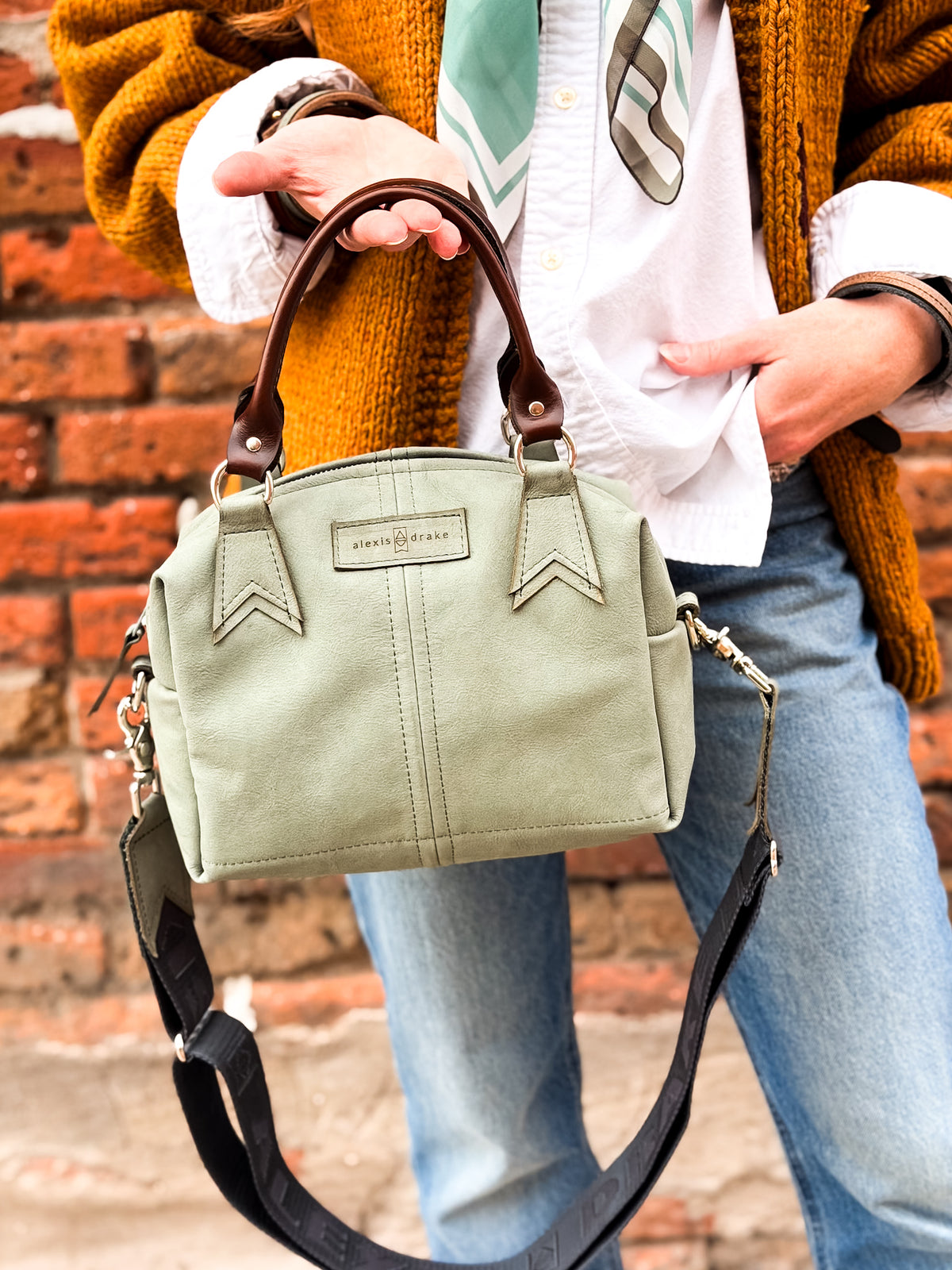 Turning Season Collection | Dolly Satchel + Crossbody | Sage