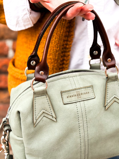 Turning Season Collection | Dolly Satchel + Crossbody | Sage