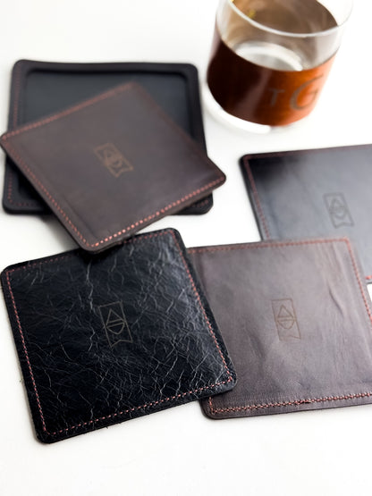 Home Collection | Leather Coasters| Various