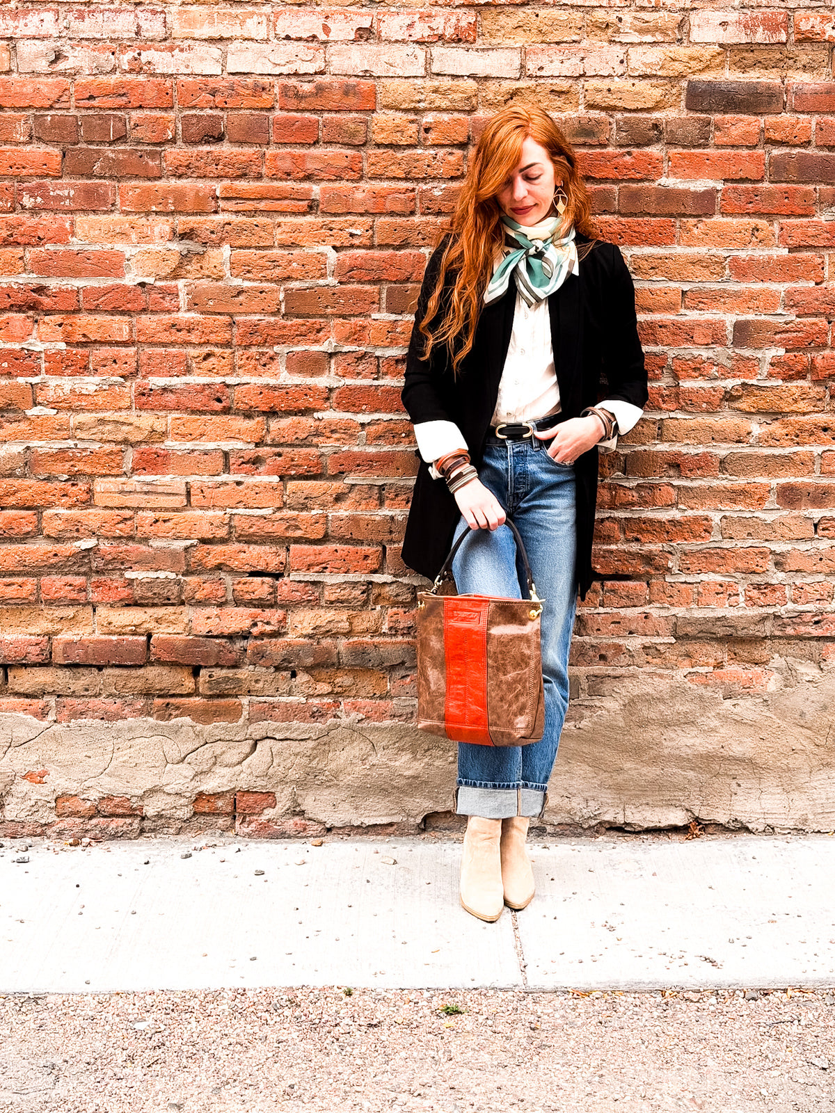 Turning Season Collection | Tivoli Shoulder Tote | Clay + Terracotta