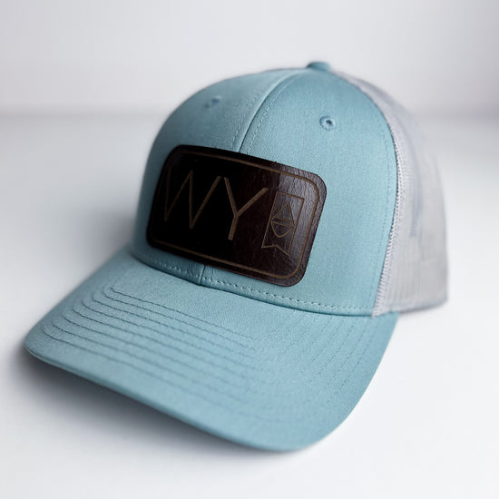 WY Trucker Hat | Baby Blue