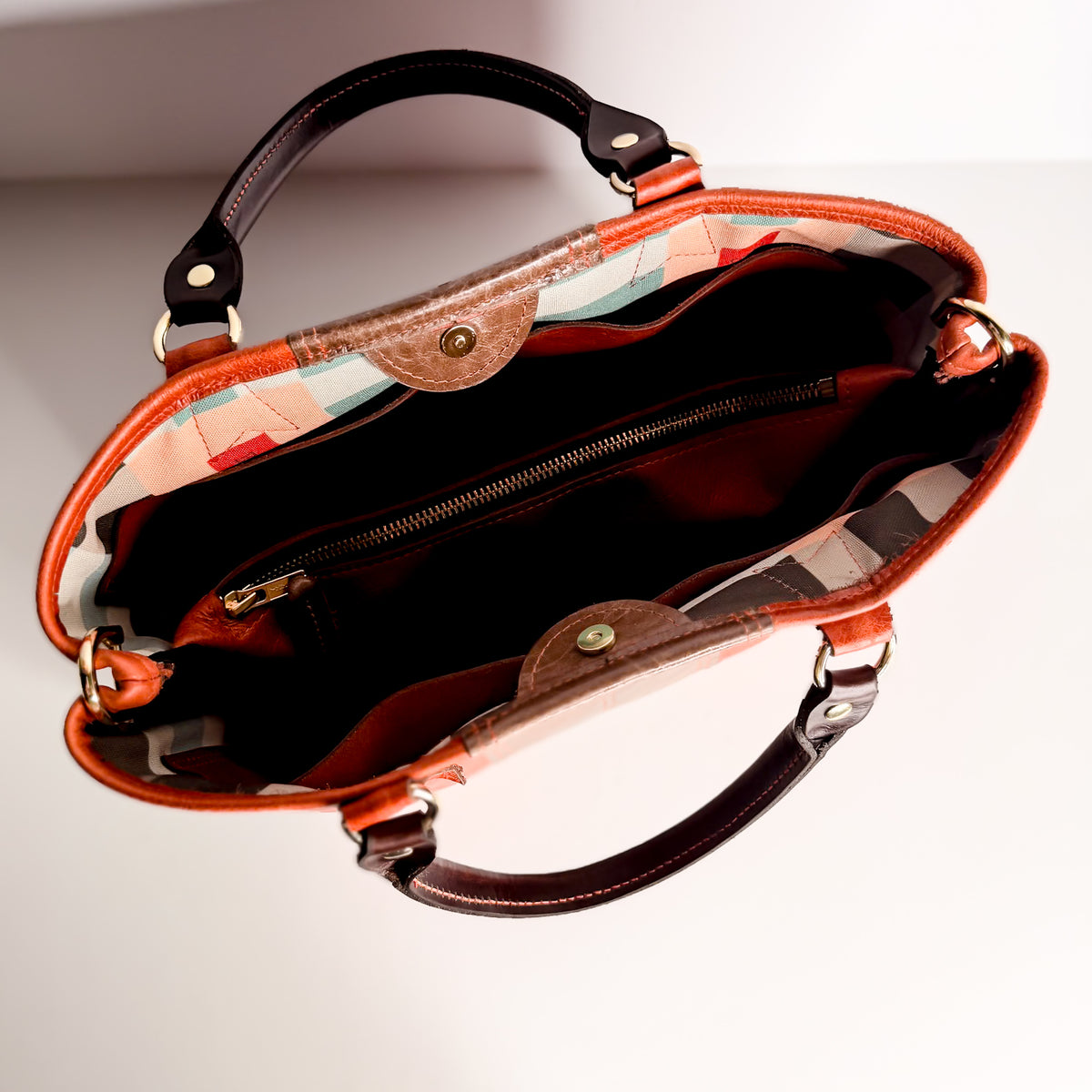 Turning Season Collection | Nellie Satchel + Crossbody | Terracotta + Clay