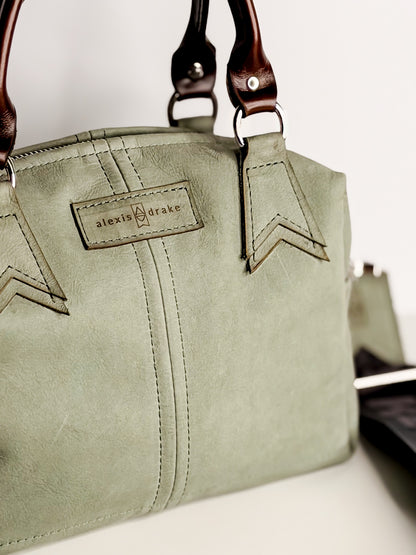 Turning Season Collection | Dolly Satchel + Crossbody | Sage