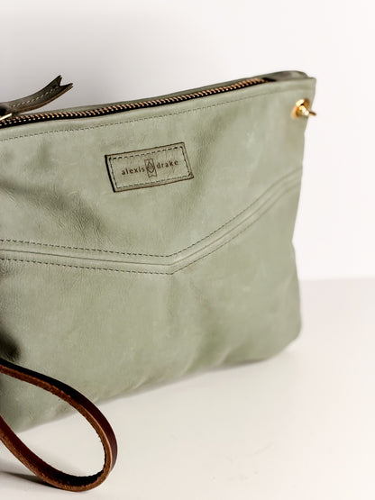 Turning Season Collection | Jackie Wristlet + Crossbody | Sage