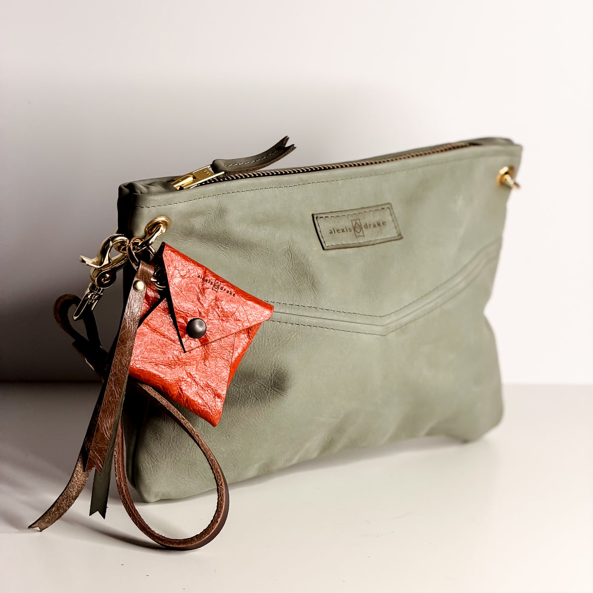 Turning Season Collection | Jackie Wristlet + Crossbody | Sage