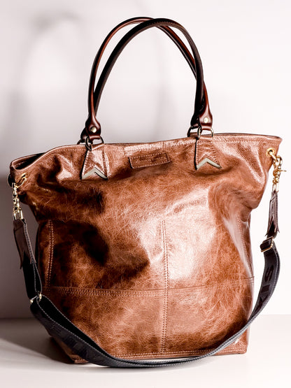 Turning Season Collection | Lexington Shoulder Tote | Clay