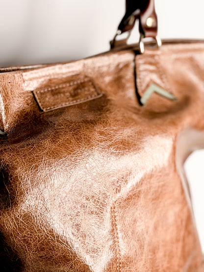 Turning Season Collection | Lexington Shoulder Tote | Clay