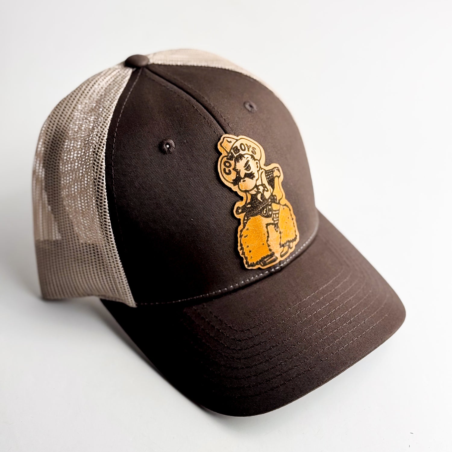 Made To Order | Steamboat Collection | Pistol Pete Trucker Hat | Brown + Butter