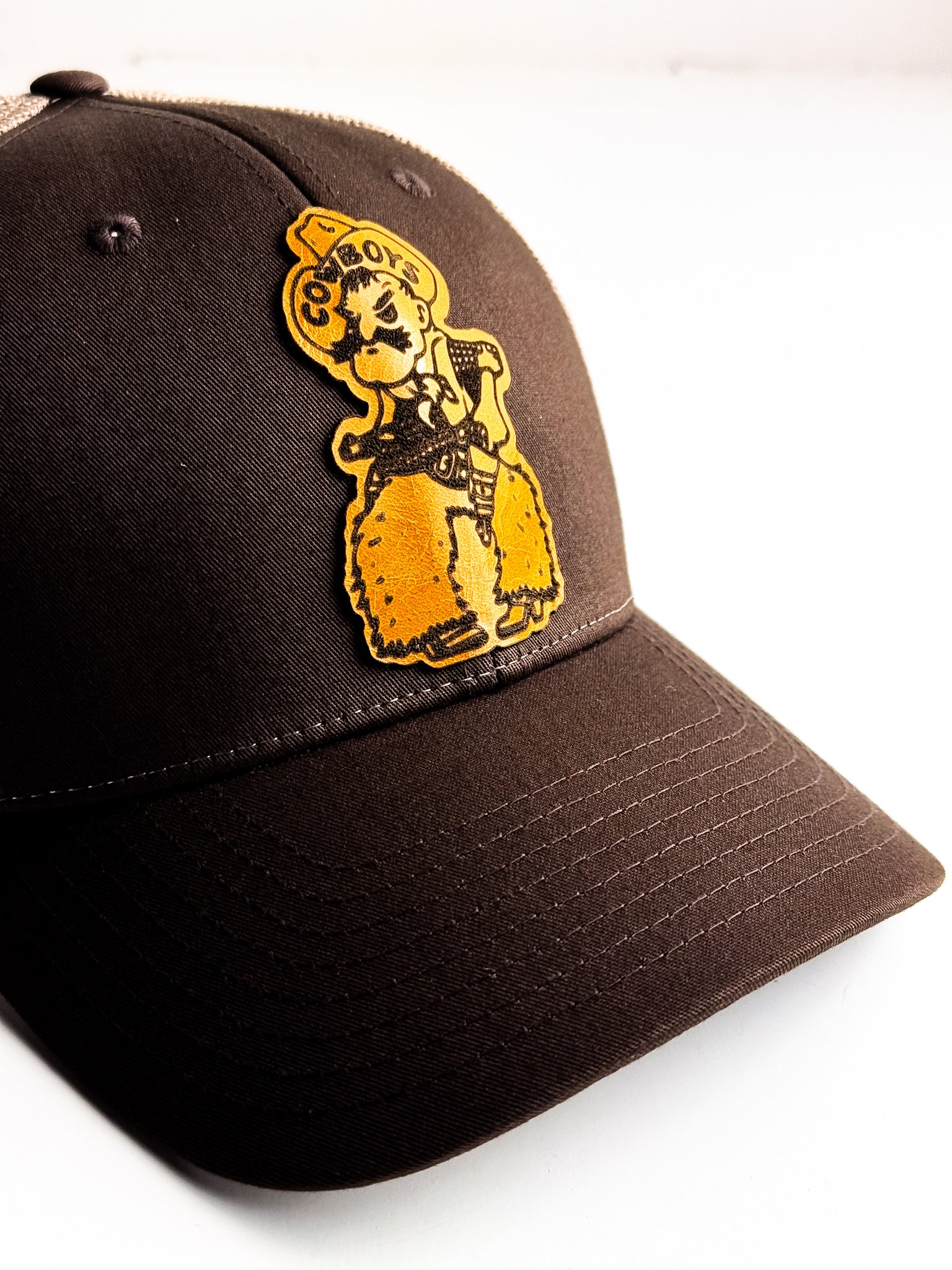 Made To Order | Steamboat Collection | Pistol Pete Trucker Hat | Brown + Butter