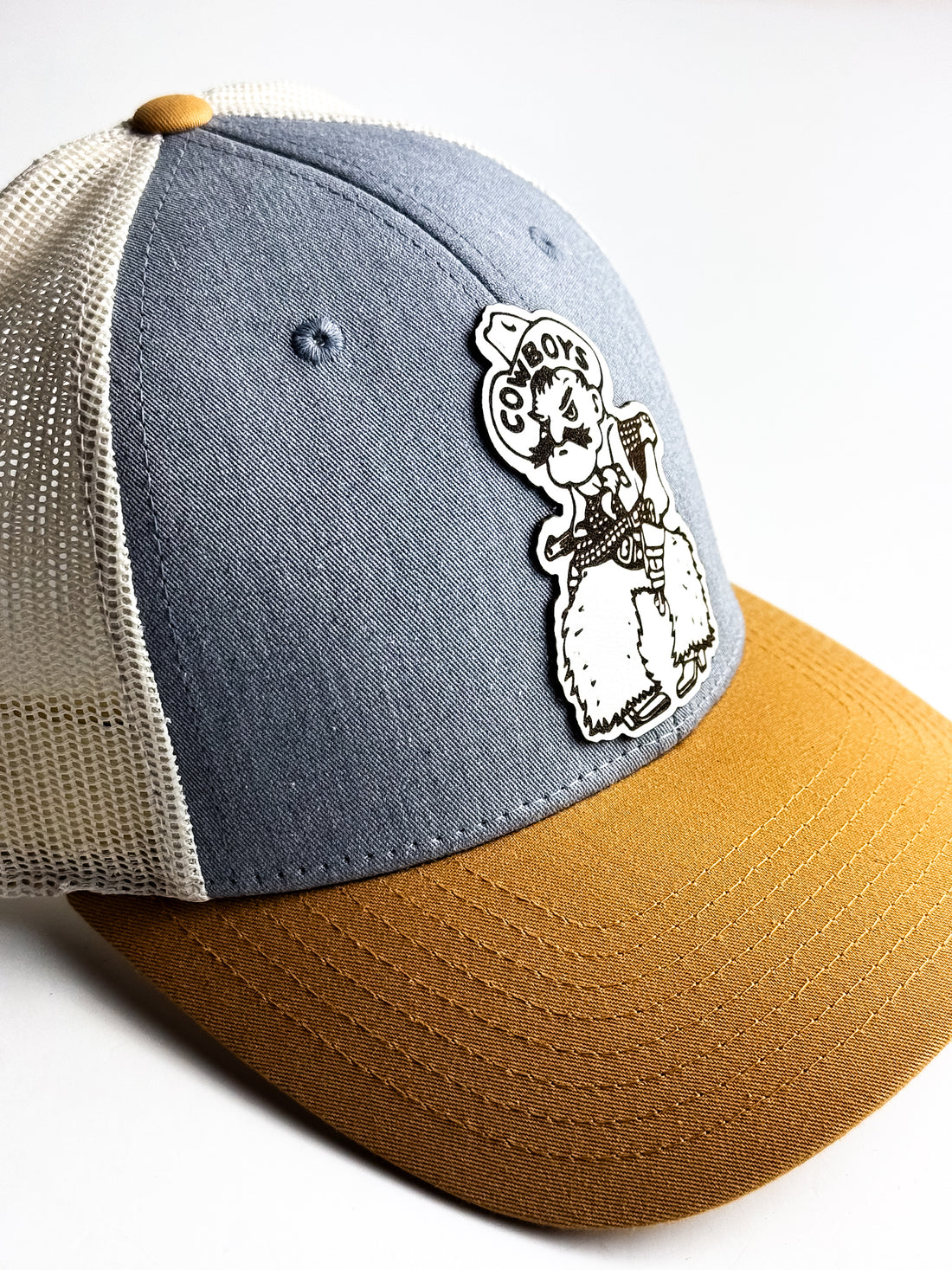 Steamboat Collection | Pistol Pete Trucker Hat | Yellow + White