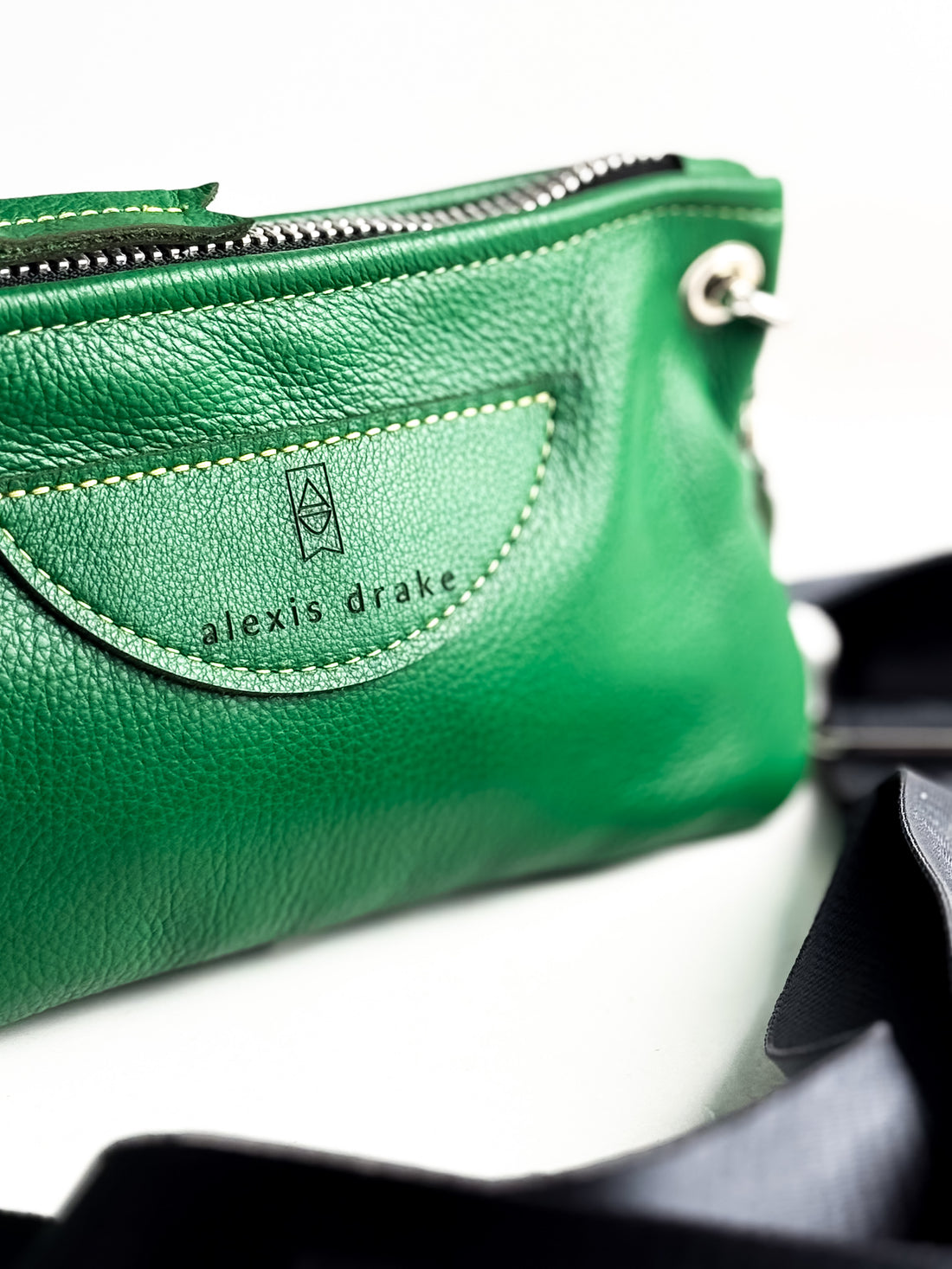 Made To Order | Bison Collection | Belt Bag Clutch + Crossbody | Kelly Green