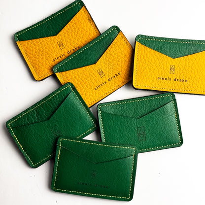 Made To Order | Bison Collection | Card Holder | Kelly Green