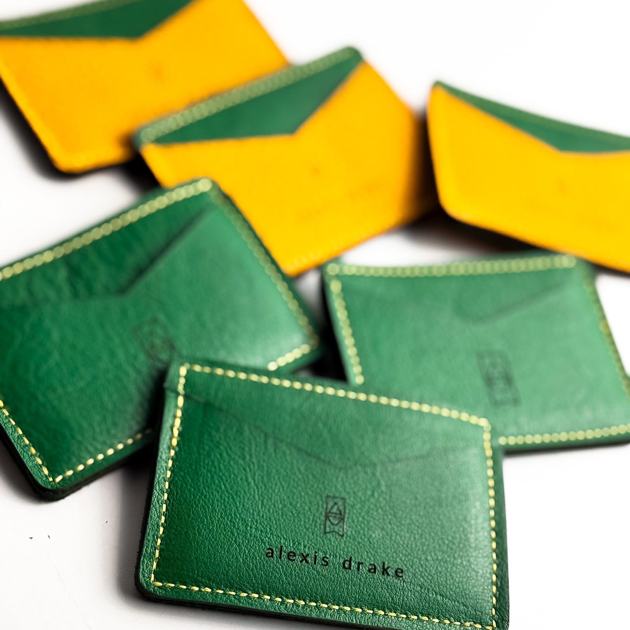 Made To Order | Bison Collection | Card Holder | Kelly Green