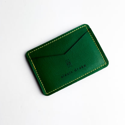 Made To Order | Bison Collection | Card Holder | Kelly Green