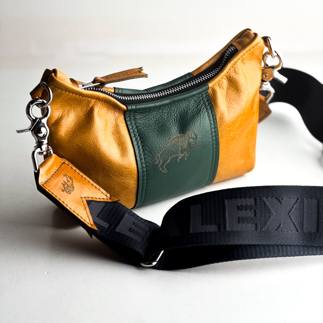 North Dakota State University | Penelope Crossbody | Butter + Dark Green
