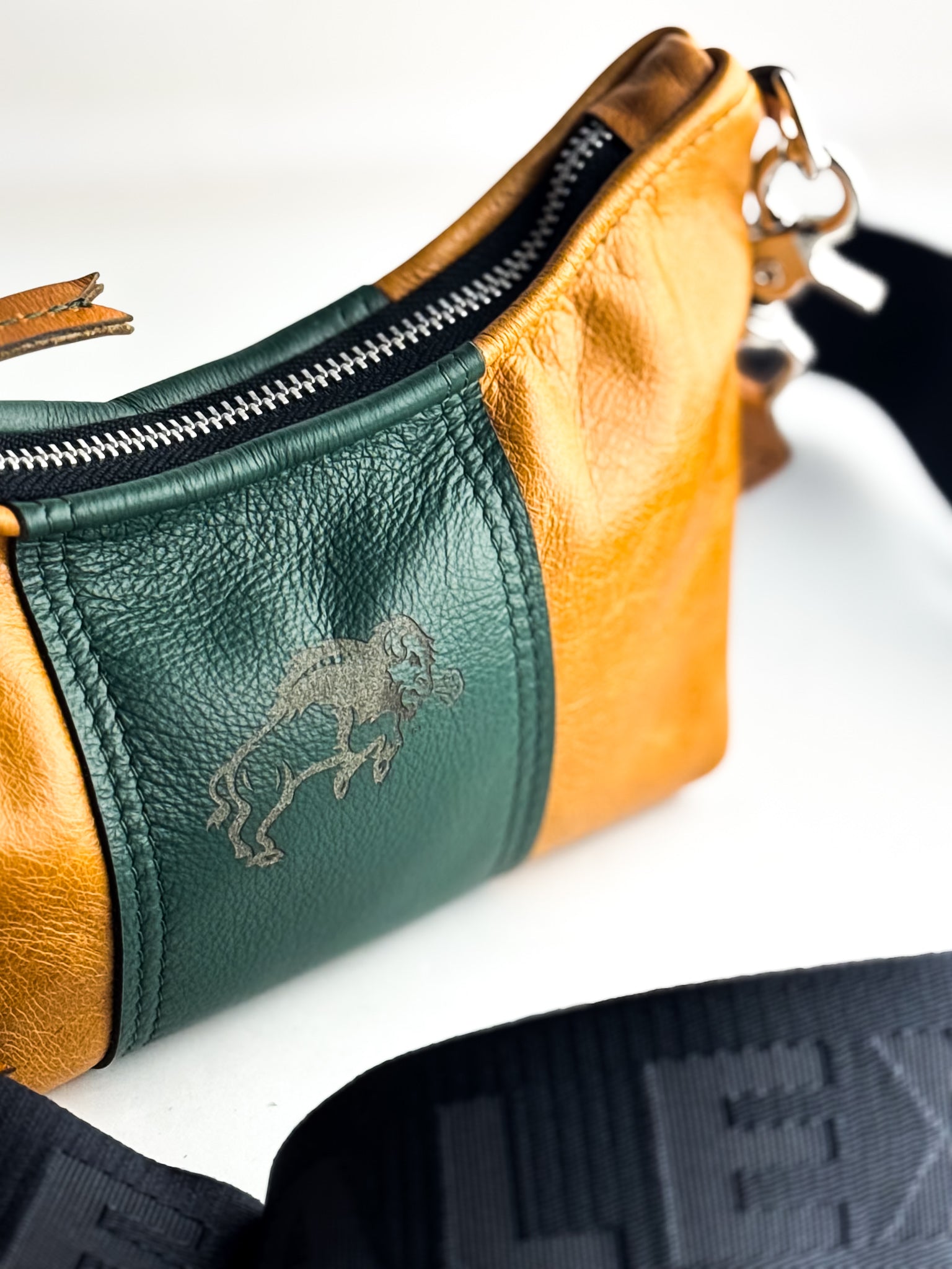 North Dakota State University | Penelope Crossbody | Butter + Dark Green