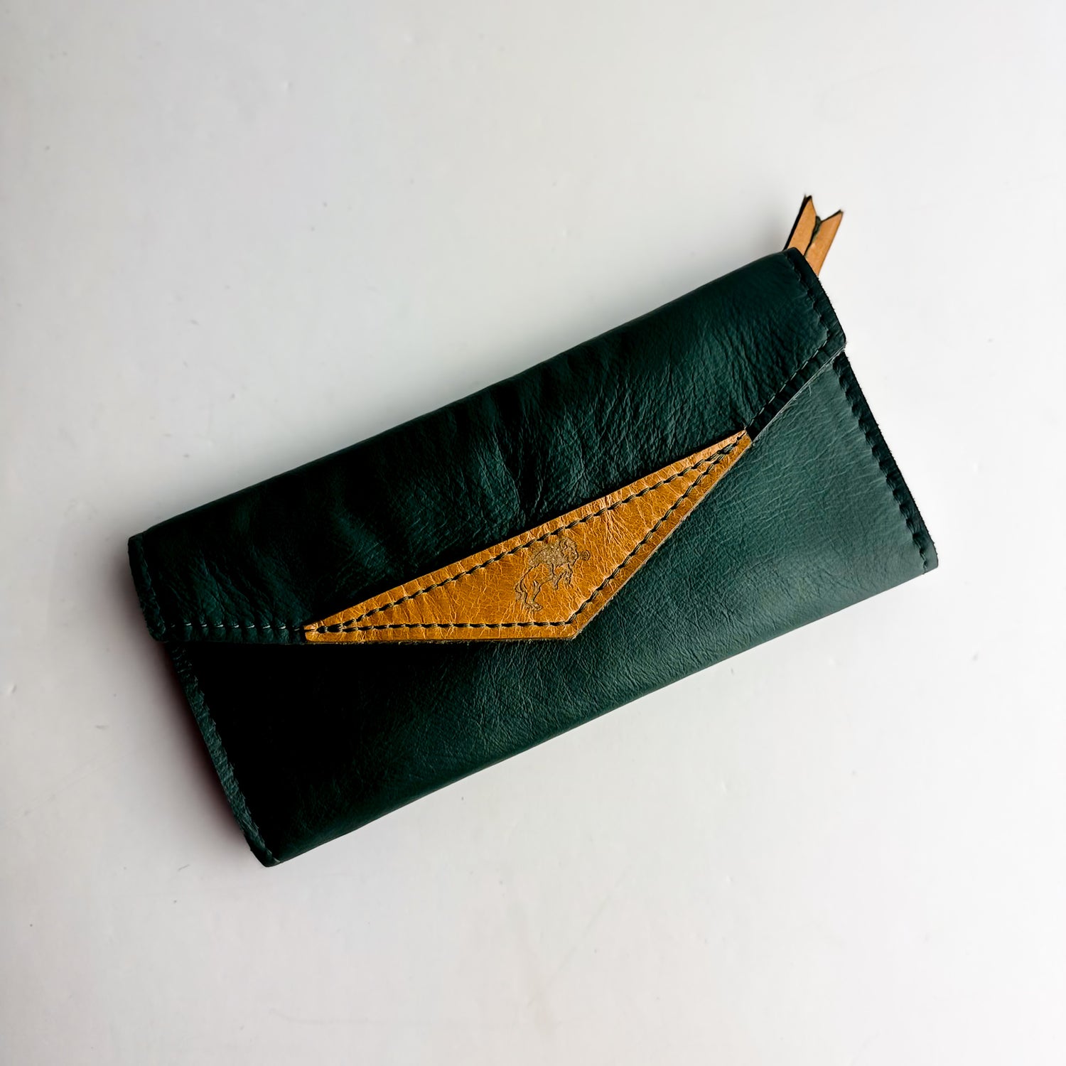 North Dakota State University | Genevieve Wallet | Dark Green + Butter