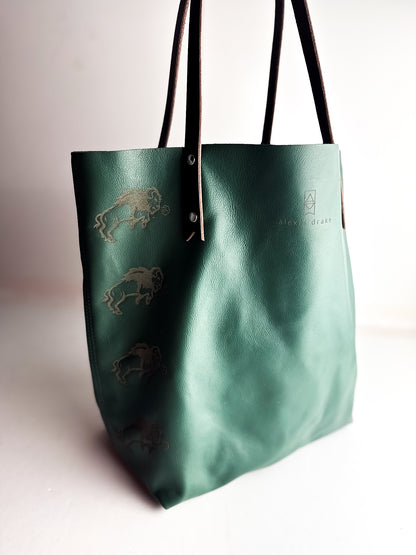 North Dakota  State University | Market Tote | Dark Green